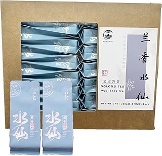兰香水仙 乌龙茶250g Chinese Top10 Famous Tea – Wuyi/Oolong Tea Narcissus tea Rock tea – 30 Count Tea Bags, Net Wt. 8.81oz