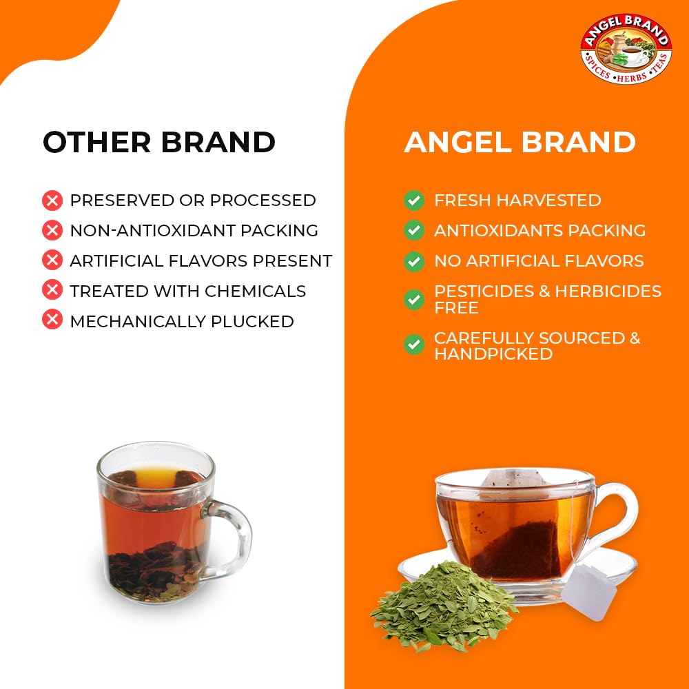 Moringa Leaf Tea Bags | 20 Count | 3 Pack | Refreshing Herbal Boost
