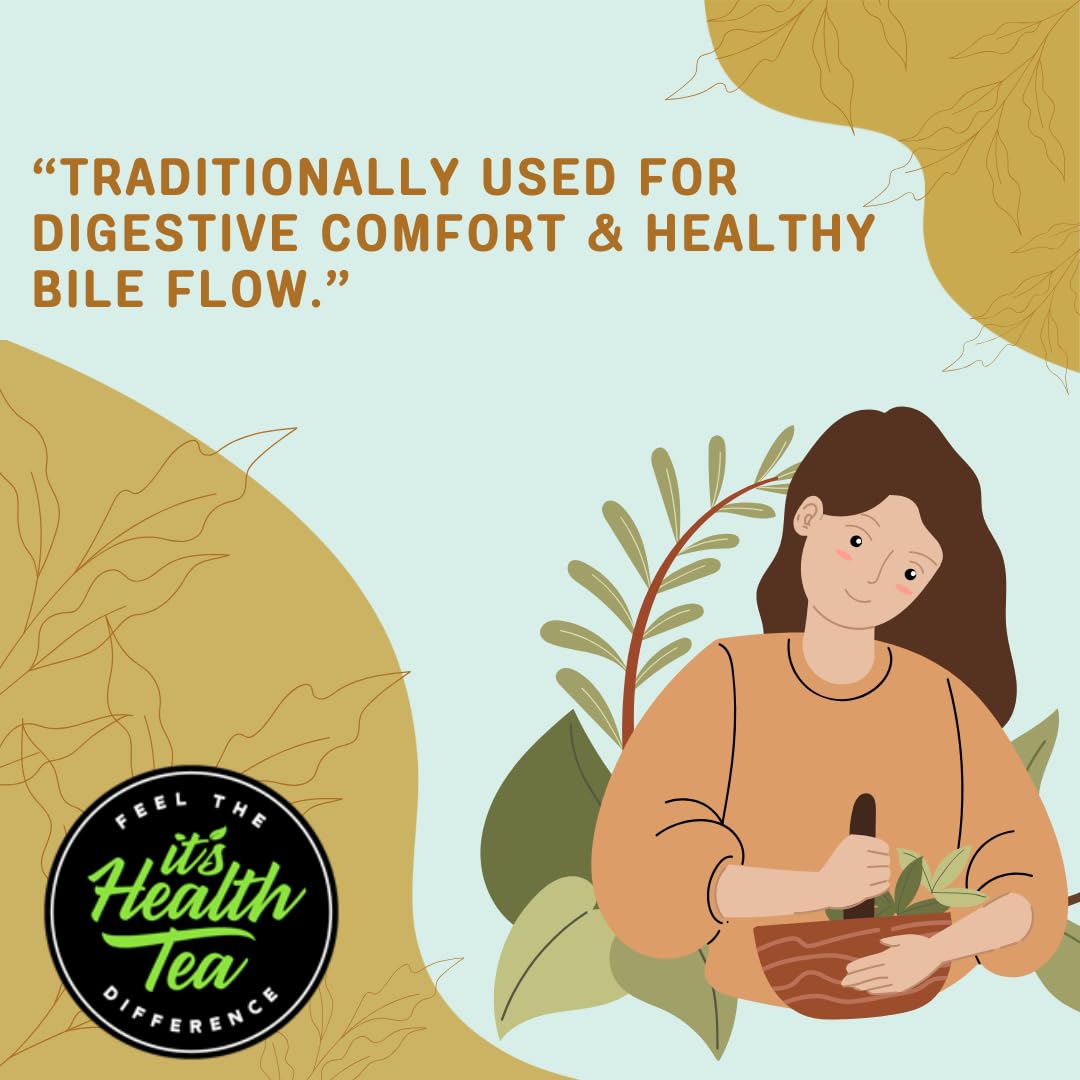 Boldo Herbal Tea — Traditionally Used for Digestive Comfort &amp; Healthy Bile Flow | 35 Filtered Tea Bags Included | Caffeine-Free, Gluten-Free | 3 oz Loose Leaf