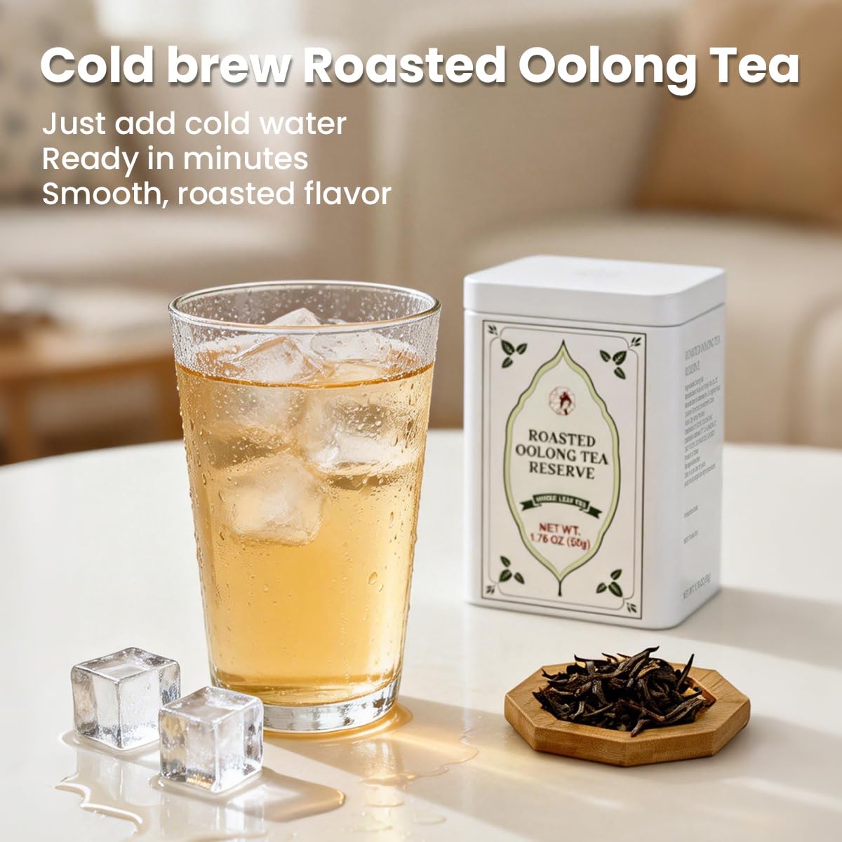 Chayan Oolong Tea Loose Leaf, Premium Roasted Oolong Tea, Authentic Chinese Whole Leaf Tea, Smooth Hot Brew & Refreshing Cold Brew, 1.76 OZ (50g)