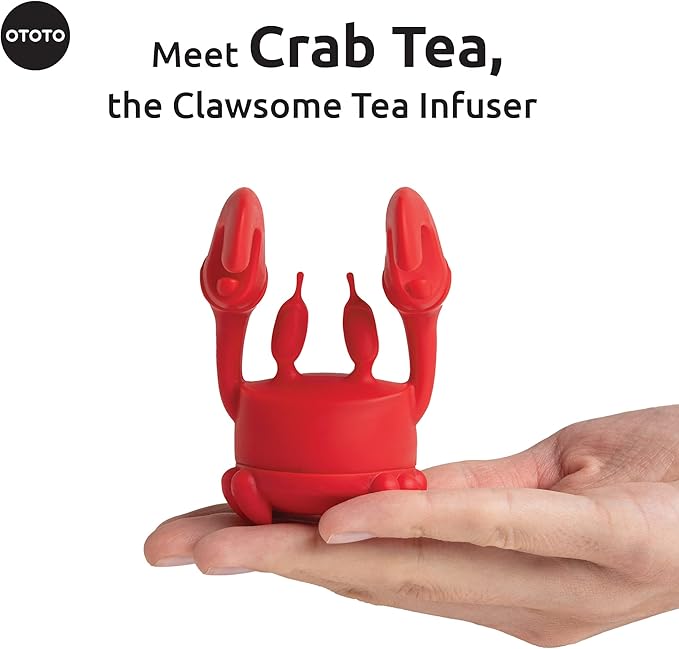 NEW!!! Crab Tea Infuser by Ototo - Cute Tea Infuser, Tea Accessories For Tea Lovers, Kitchen Accessories, Funny Gifts, Tea Infusers Loose Tea