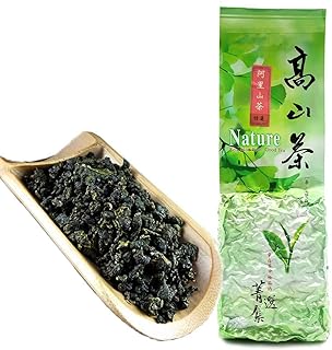 FullChea - Natural Alishan Oolong Tea Loose Leaf - Formosa Oolong High Mountain Tea - Taiwan Gaoshan Ulong Tea - Taiwanese Green Oolong Tea for Health (8.8oz / 250g)