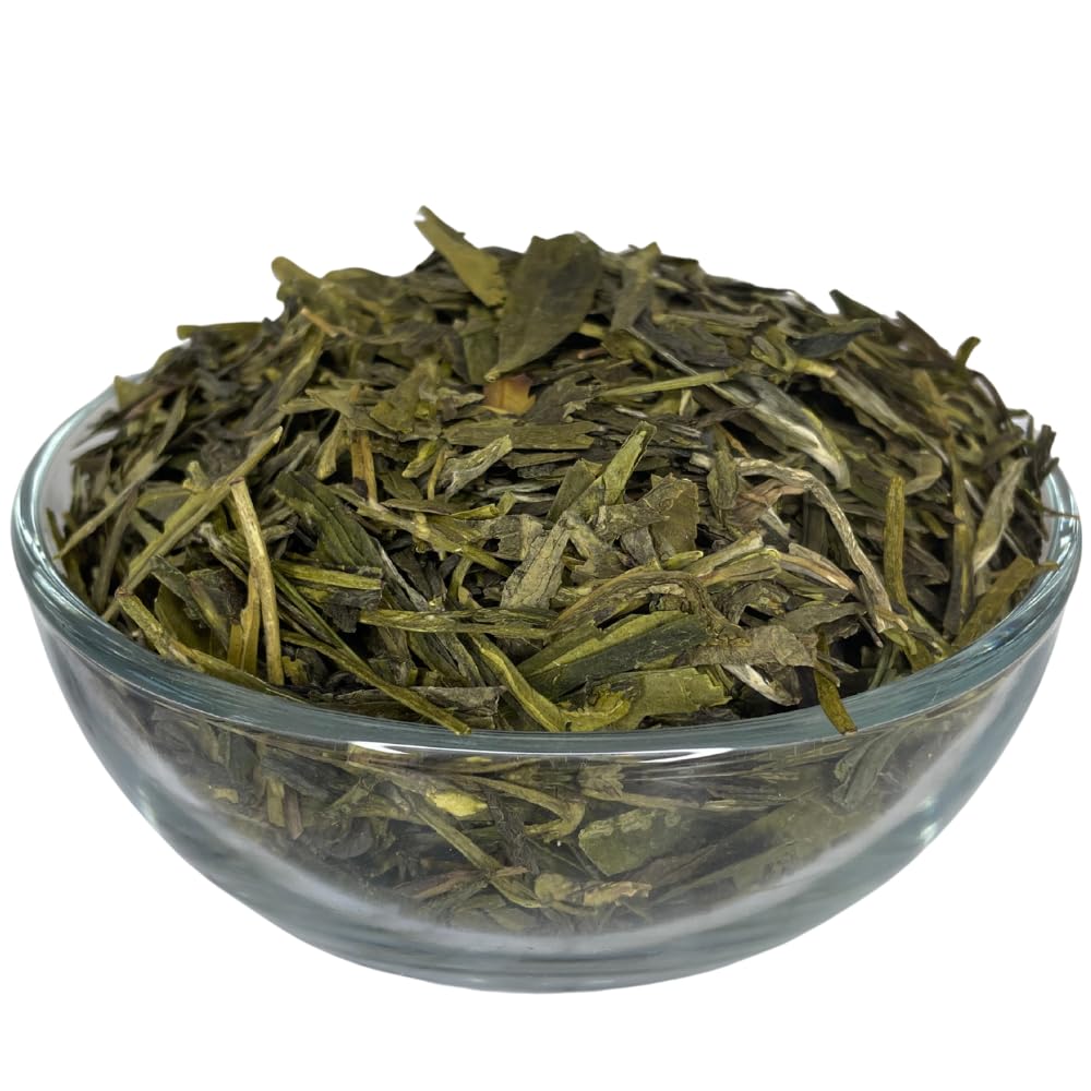 Witchy Pooh's Dragon Well Longjing Green Tea - Loose Leaf, High Caffeine, 1oz