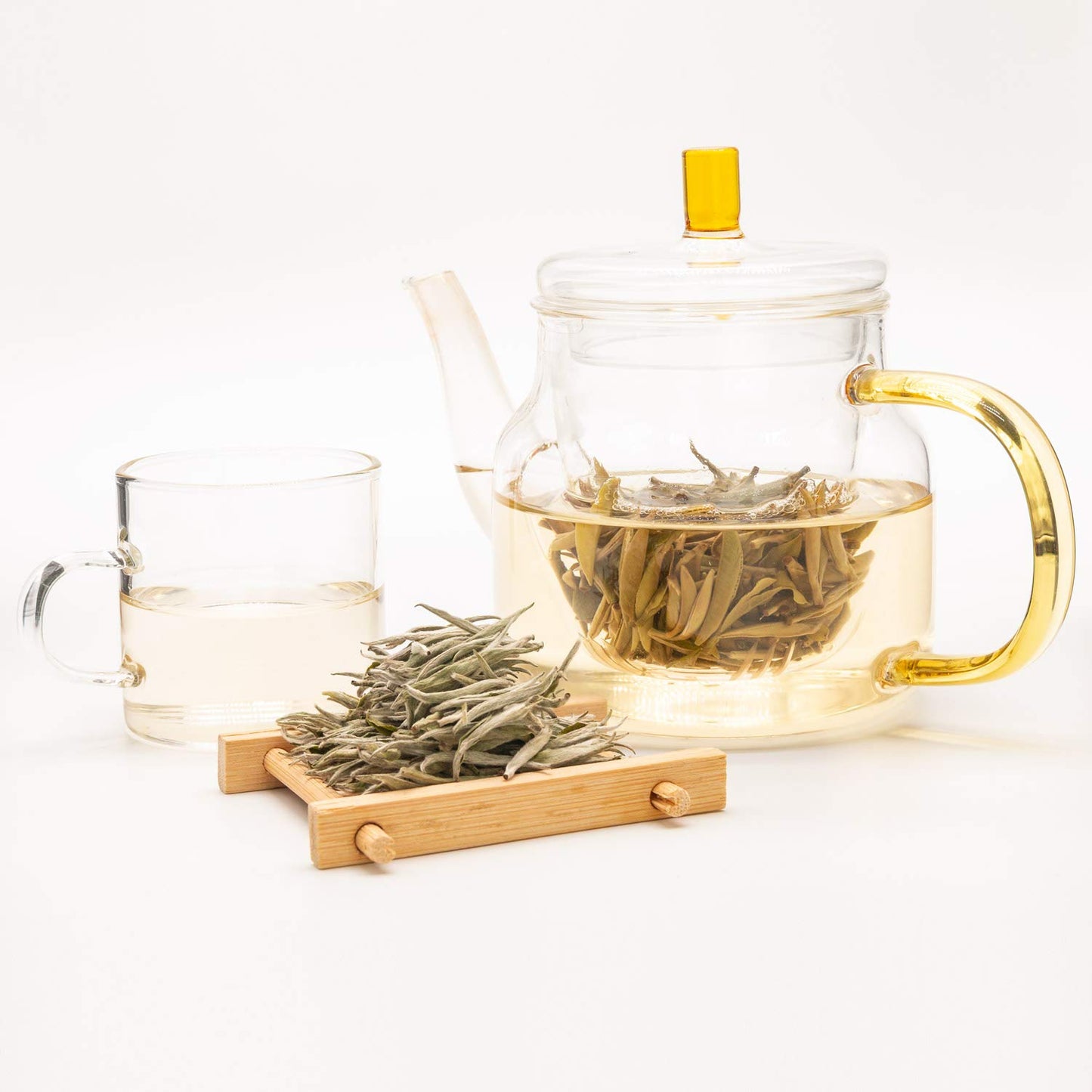 Oriarm Fuding Silver Needle White Tea Loose Leaf 500g (Pack of 2) - Bai Hao Yinzhen Chinese Silver Tips Tea 2nd Grade