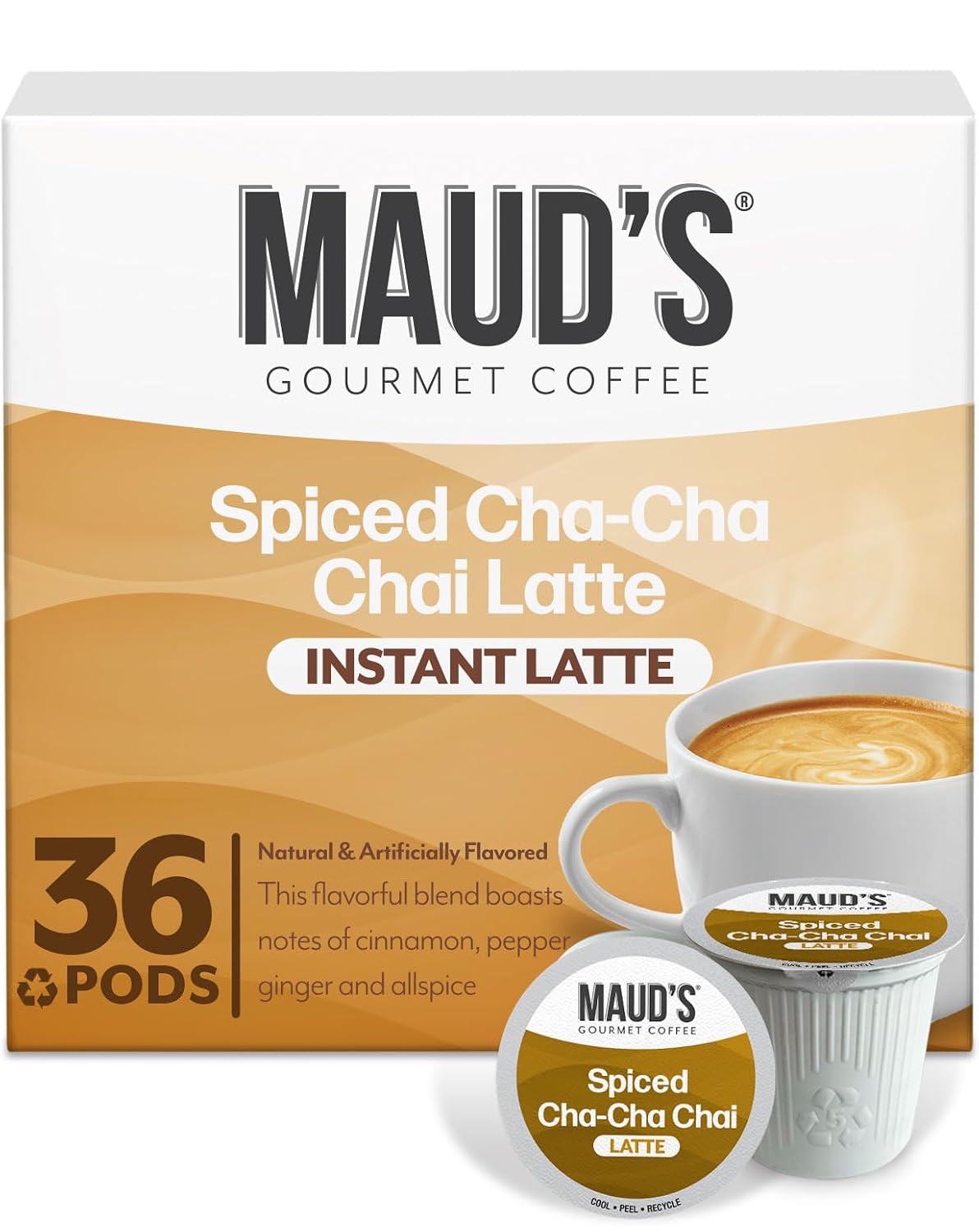 Maud's Spiced Chai Tea Latte, 36ct