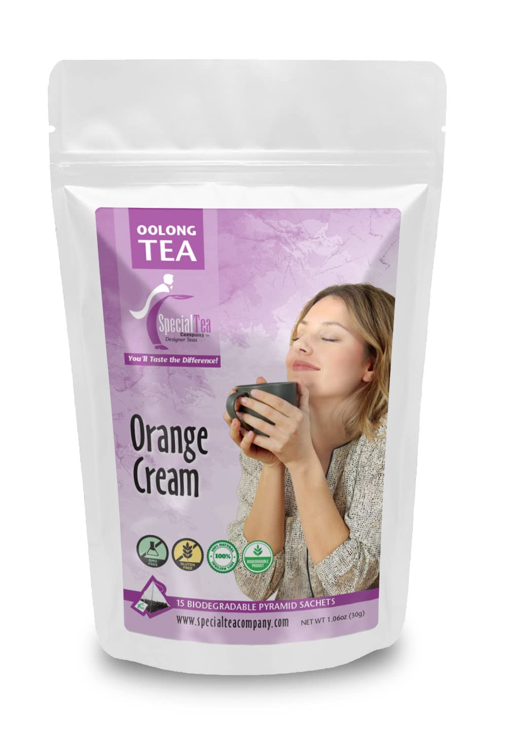 Special Tea Orange Cream Oolong Tea Pyramid 15 Sachets