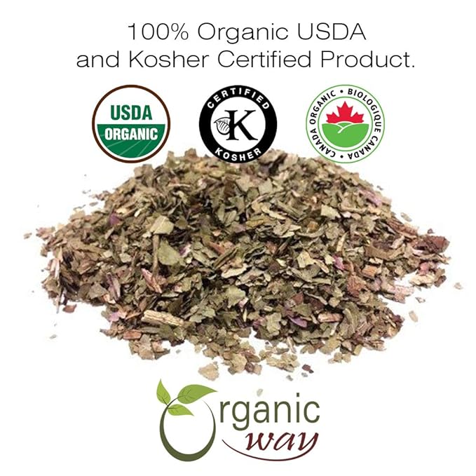 Organic Way Dandelion Leaf (Taraxacum Officinale) Cut & Sifted - Herbal Tea | European Wild-Harvest | Kosher & USDA Certified | Vegan, Non-GMO & Gluten Free | 100% Raw from Albania (1/4LBS / 4Oz.)