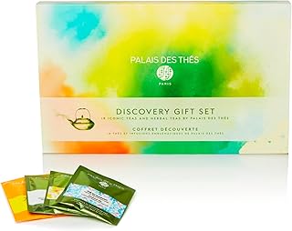 Palais des Thés - Discovery Gift Set Box with Flavored Teas - Organic Selection of Premium Tea Bags, Serves 18 Cups