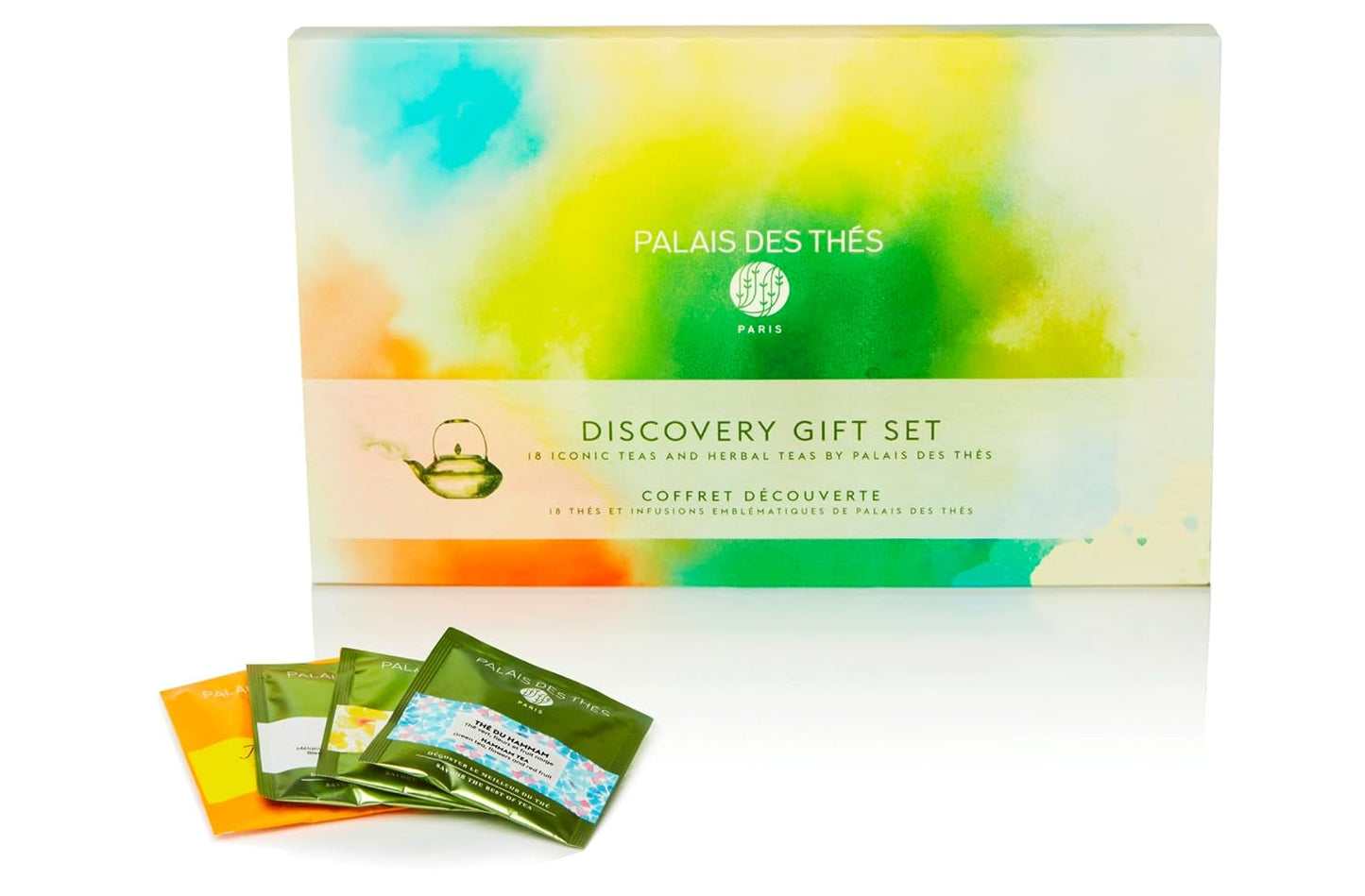 Palais des Thés - Discovery Gift Set Box with Flavored Teas - Organic Selection of Premium Tea Bags, Serves 18 Cups
