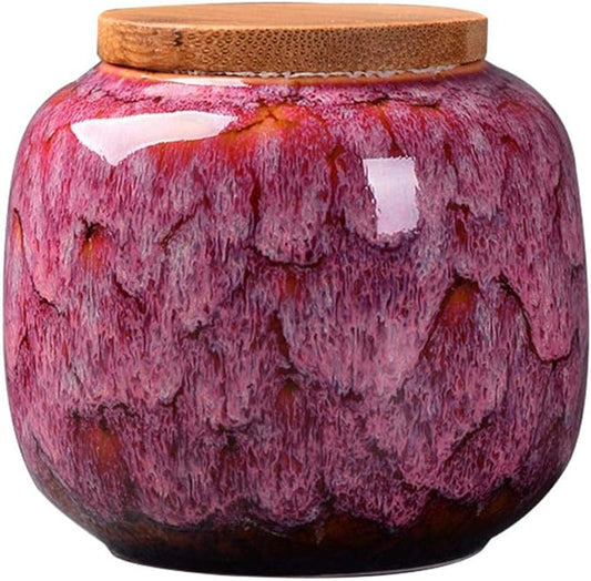 jessie Loose Tea Tin Tea Storage Tea Caddy Tea Canister Tea Storage Container Tins Jar with Airtight Lid (Rose)