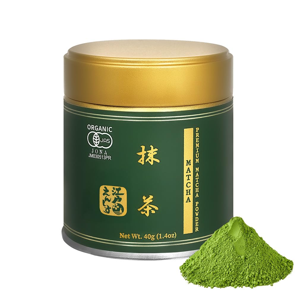 YEDOENSIS KYOTO Premium Matcha - Organic Matcha Powder (1.4 oz) | Japanese Matcha Green Tea Powder, Smooth Umami for Matcha Lattes, Grown and Crafted in Japan, Certified Organic