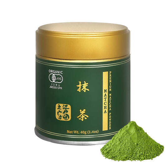 YEDOENSIS KYOTO Premium Matcha - Organic Matcha Powder (1.4 oz) | Japanese Matcha Green Tea Powder, Smooth Umami for Matcha Lattes, Grown and Crafted in Japan, Certified Organic