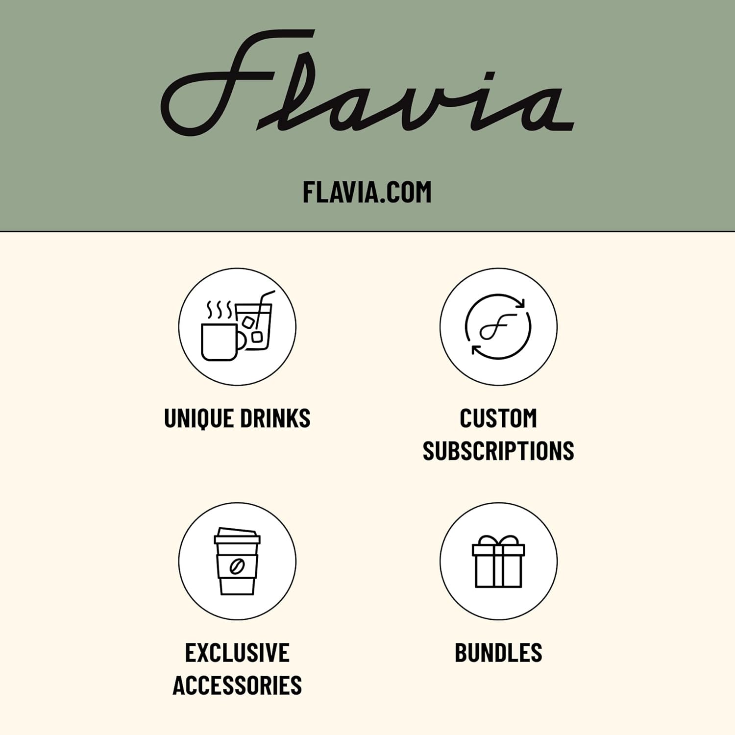 Flavia Bright Tea Co. Select Green Tea Freshpacks works only with Flavia Brewers (Case of 100)