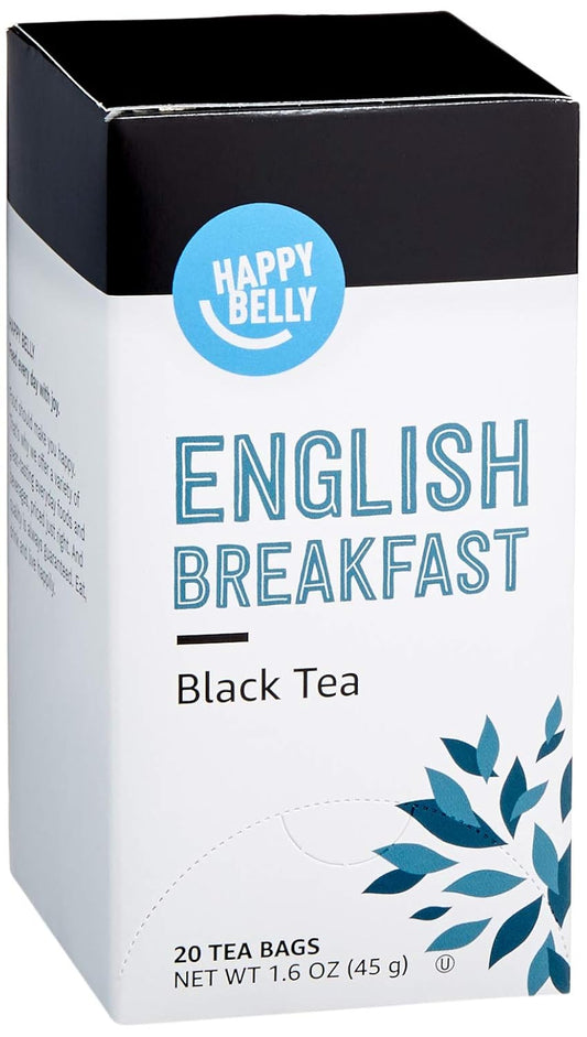 Brand - Happy Belly English Breakfast Tea Bags, 20 Count