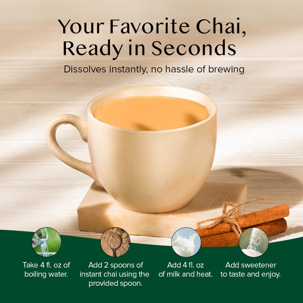 VAHDAM Instant Chai Powder(3oz|100 Cups) Traditional Indian Masala Chai Tea