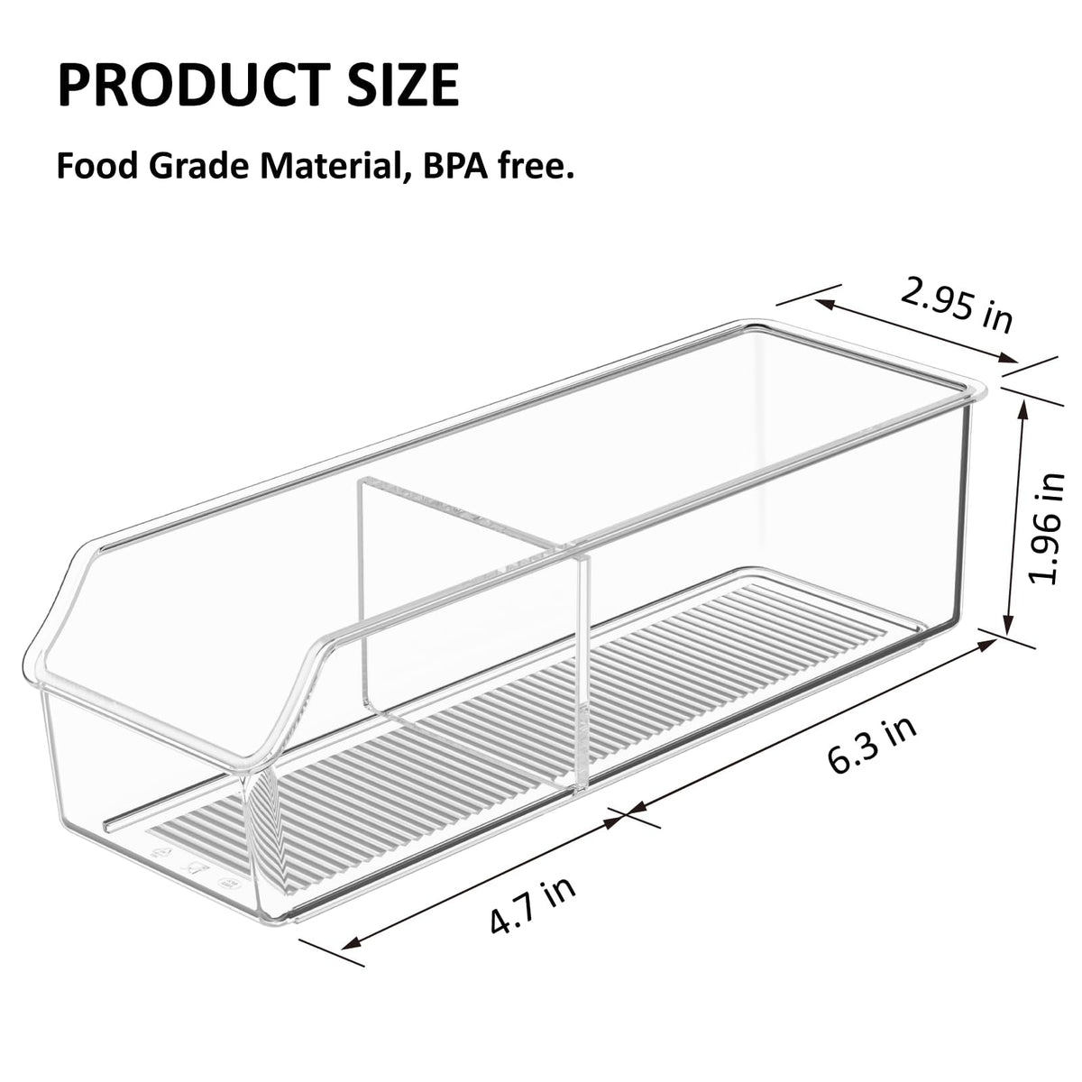 FUCDTEFC Tea Bag Organizer, Tea Bag Holder Box Storage Bin, Clear Tea Packet Plastic Drawer, Sugar Packet, Coffee, Condiment