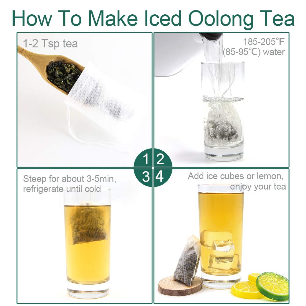 FullChea - Anxi Tieguanyin Tea - Best Oolong Tea Loose Leaf - Tie Guan Yin Tea - Iron Goddess of Mercy with Orchid Aroma - Deliciously Smooth Taste - 4oz / 113g