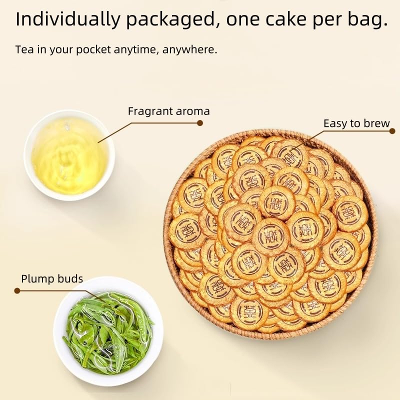 New Tea Fujian Ancient Tree White Peony Portable Small White Tea Cake Round Cake Small Tuo Tea Bag (250g)