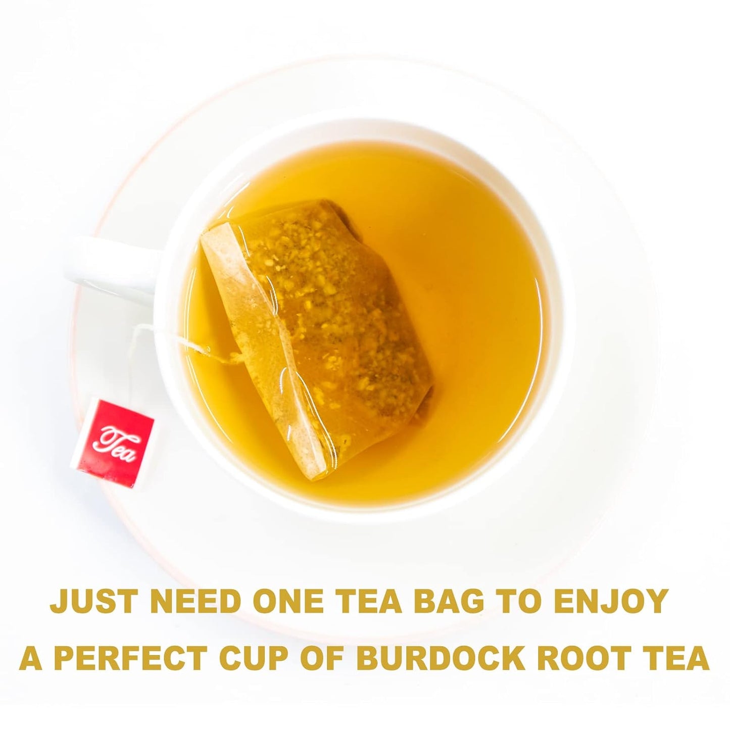 TEARELAE - Burdock Root Tea Bags, 50 Count, Burdock Root Herbal Tea