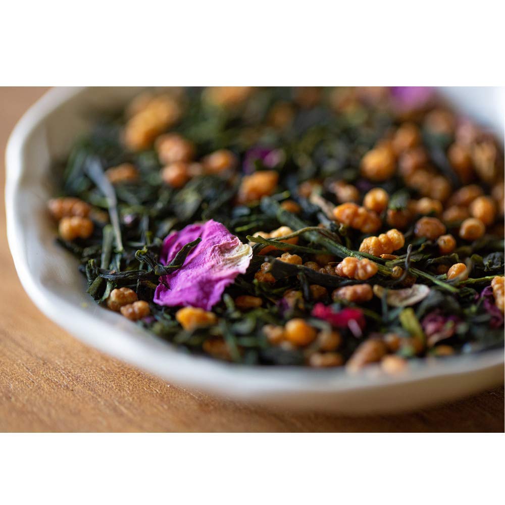 STEVEN SMITH TEAMAKER Smith Teamaker | Rose City Genmaicha No. 1912 - Sencha, Genmai, Mao Feng Green Tea & Rose Petals