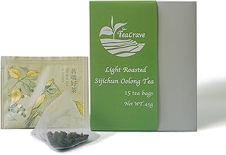 Teacrave, Light Roasted Sijichun Oolong Tea Bags 15 Sachets (45g) | Taiwan Oolong | Four Season Oolong