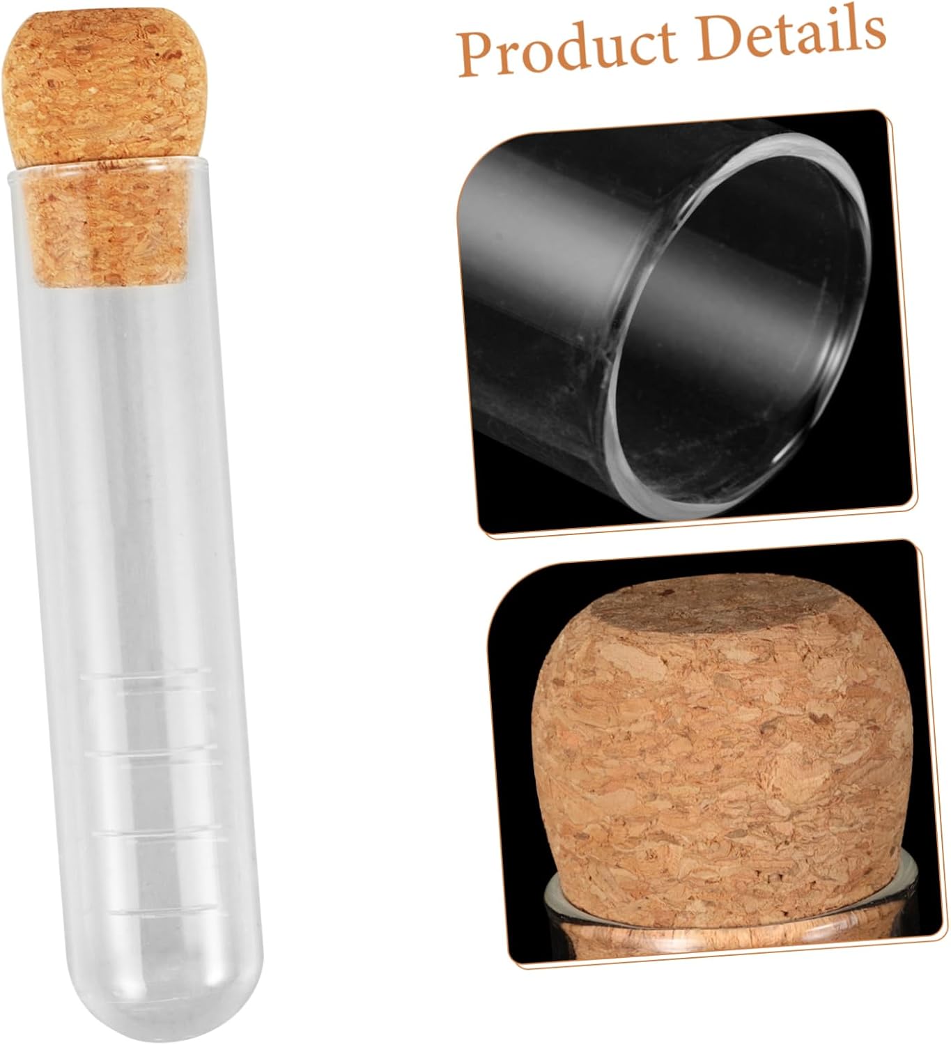 KICHOUSE Perforated Glass Tea Infuser Test Tube Shape Tea Strainer for Easy Brewing for Home Tearooms Restaurants Offices Compact Portable Design