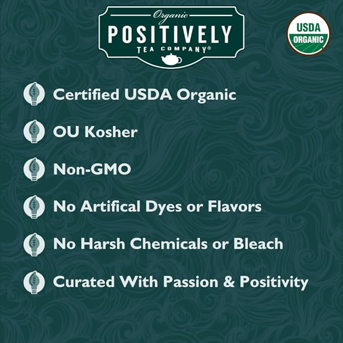 Organic Positively Tea Company, Lavender Chamomile, Herbal Tea Bags, 20 Count