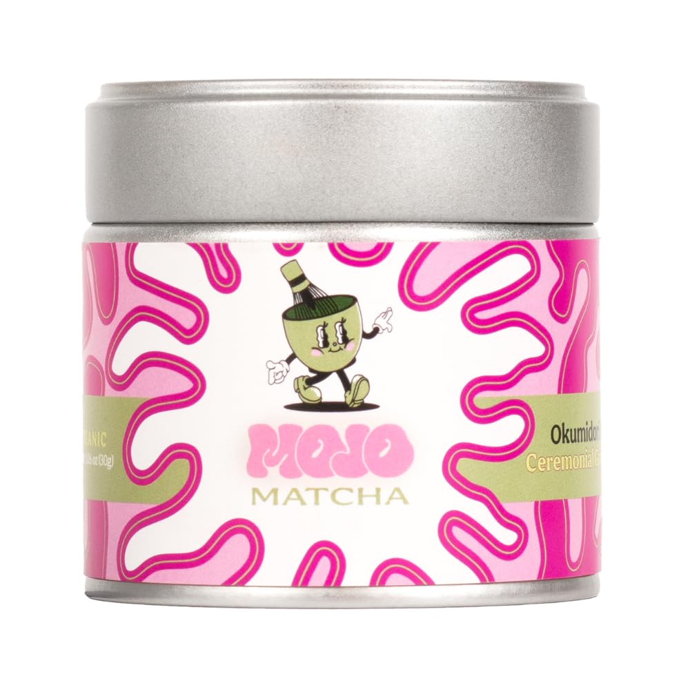 Mojo Matcha Ceremonial Grade Matcha Powder Organic Matcha Ceremonial Grade Japanese Matcha Tea Powder Organic - 1.06 oz (Okumidori)