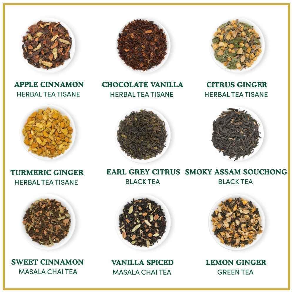 VAHDAM Breakfast Tea Gift Set - 9 Loose Leaf Black Teas (90+ Cups)