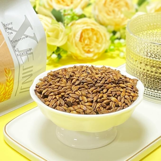 XIEJINJI Barley Tea, 4.2g x 50 Count (7.4 oz), 100% Pure Natural Roated Barley Grains Herbal Tea, Eco-Conscious Tea Bags, Caffeine-Free Herbal Tea for Digestive Support & Relaxation