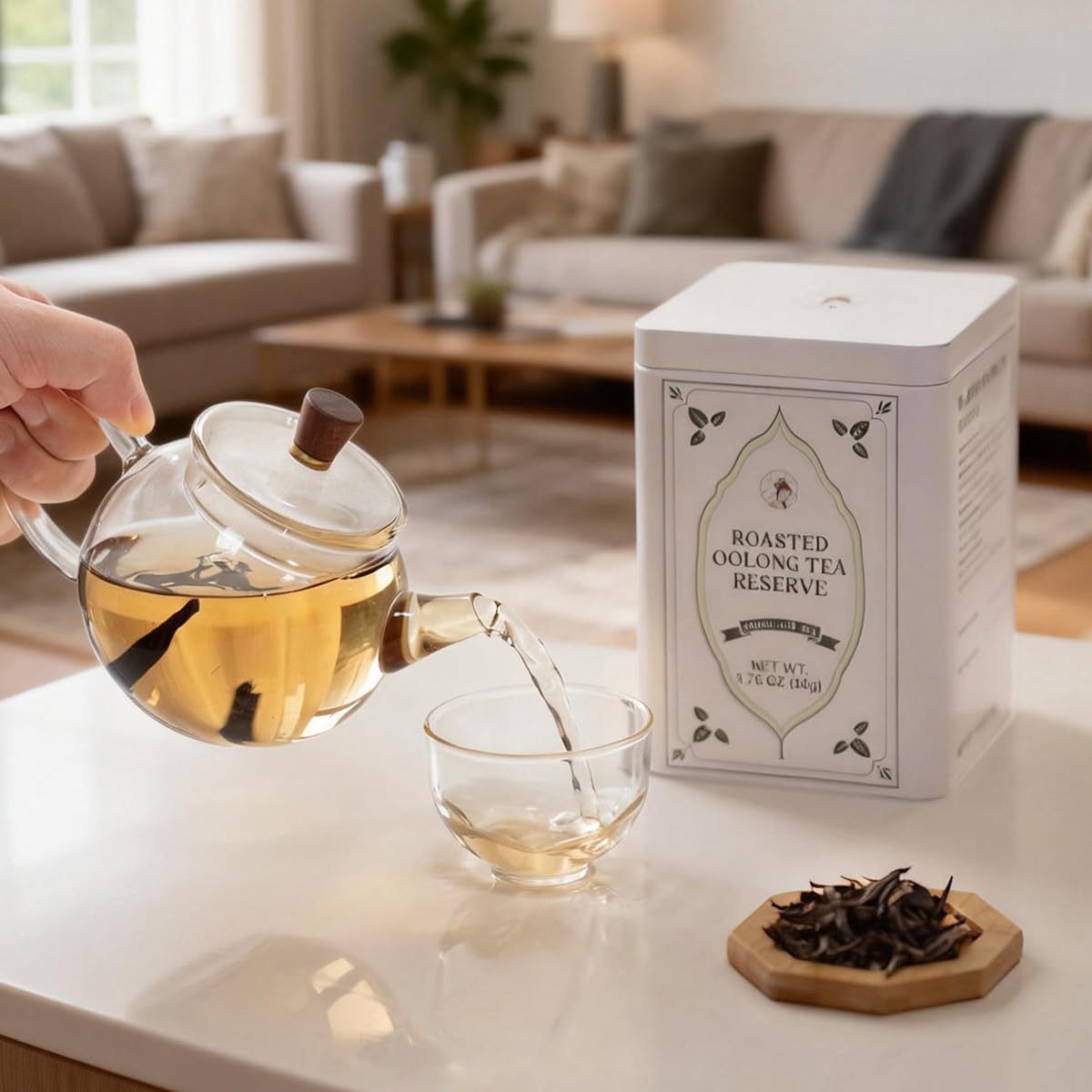 Chayan Oolong Tea Loose Leaf, Premium Roasted Oolong Tea, Authentic Chinese Whole Leaf Tea, Smooth Hot Brew & Refreshing Cold Brew, 1.76 OZ (50g)