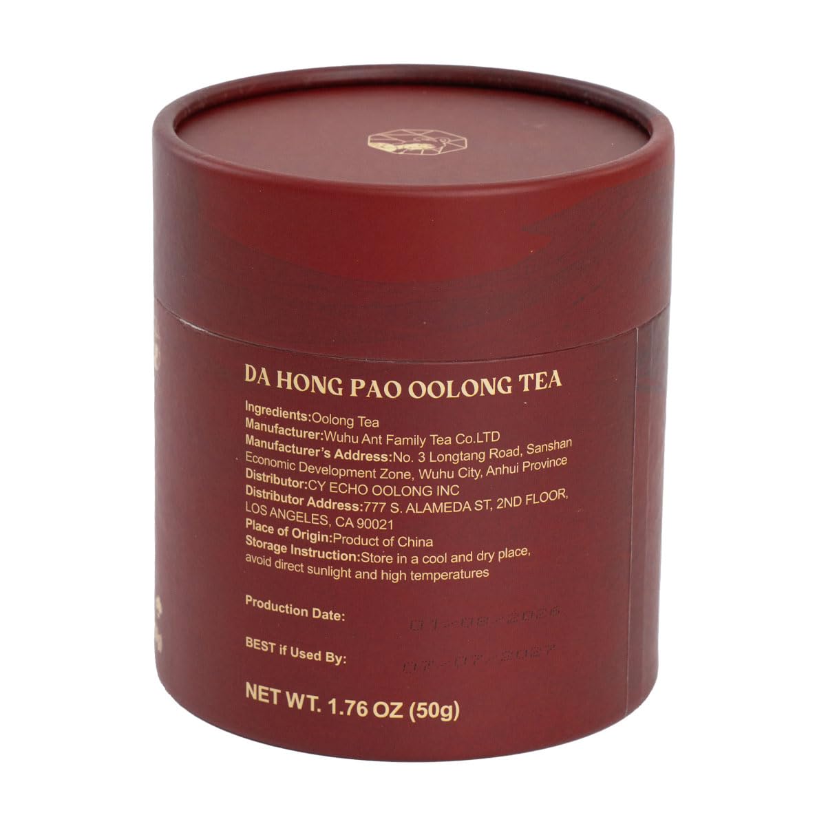 Chayan Oolong Tea Loose Leaf, Premium Da Hong Pao Oolong Tea,Authentic Chinese Whole Leaf Tea, Smooth Hot Brew & Refreshing Cold Brew, 1.76 OZ (50g)