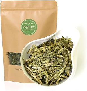 GOARTEA - Dragon Well Longjing Green Tea - 250g / 8.8oz Premium Grade - West Lake Dragonwell Green Tea - Loose Leaf Chinese Spring Xihu Long Jing