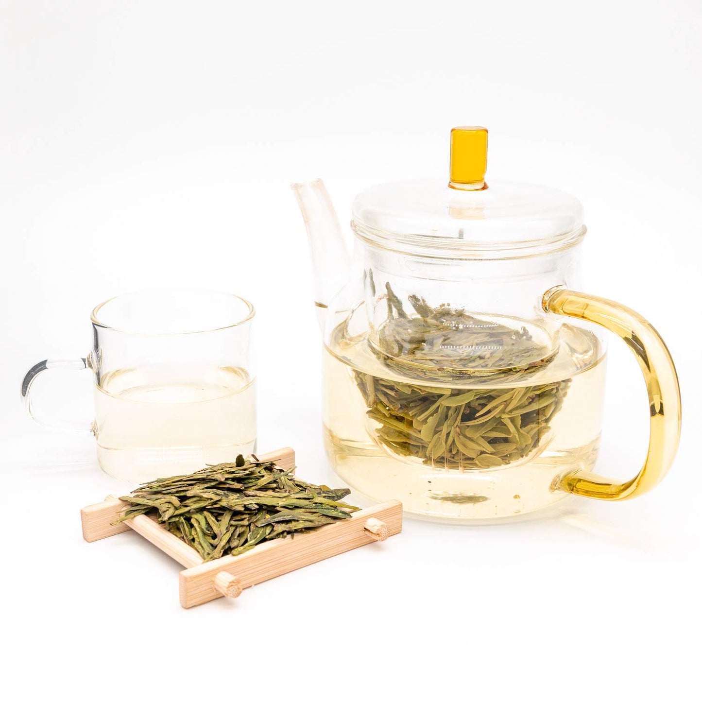 Oriarm Xihu Longjing Tea 100g - Chinese Dragon Well Green Tea Loose Leaf - Yuqian 1st Grade