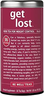 The Republic of Tea - Flavorful Weight Control Herbal Tea | Get Lost Number 6 Weight Control Herb Tea, No Caffeine | 1.65 Ounces, 36 Tea Bags