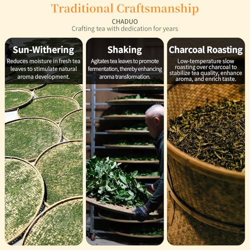 CHADUO Phoenix Dancong Oolong Tea Loose Leaf Phoenix Oolong Tea From Chaozhou Phoenix Mountain Chinese Tea 4.23oz/120g Honey Orchid Fragrance Grade AAA 蜜兰香 凤凰单丛 潮州乌岽单枞茶叶