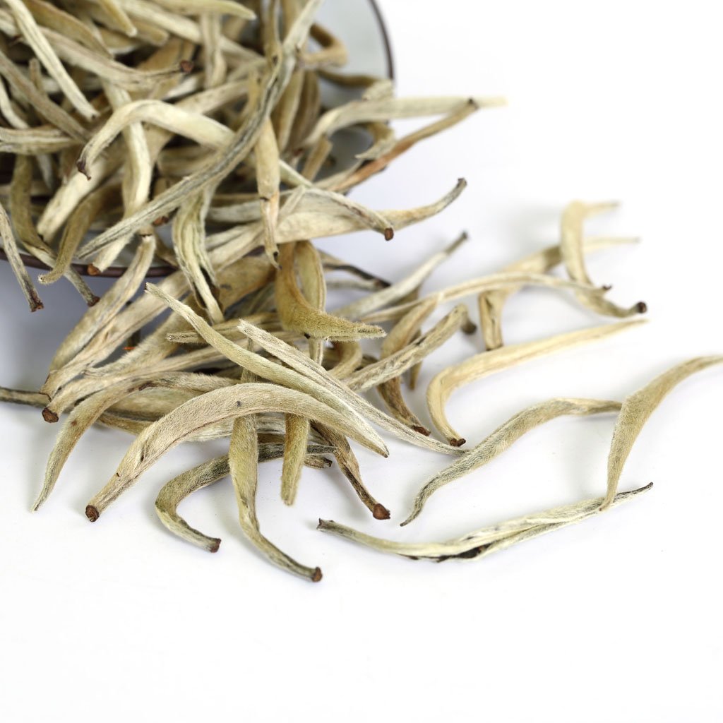 GOARTEA 50g / 1.76oz Supreme Silver Needle White Tea - Baihao Yinzhen Chinese Silver Tips Loose Leaf White Tea