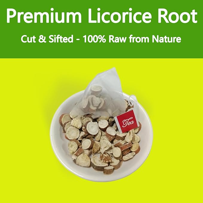 Samcci - Licorice Root Tea, Premium 40 Licorice Root Tea Bags -Natural Sweet - Non-GMO - Naturally Caffeine-free