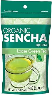 Eden Organic Japanese Sencha | Loose Leaf Green Tea | Highest Grade Uji Cha | Spring Leaves | 2.25 oz