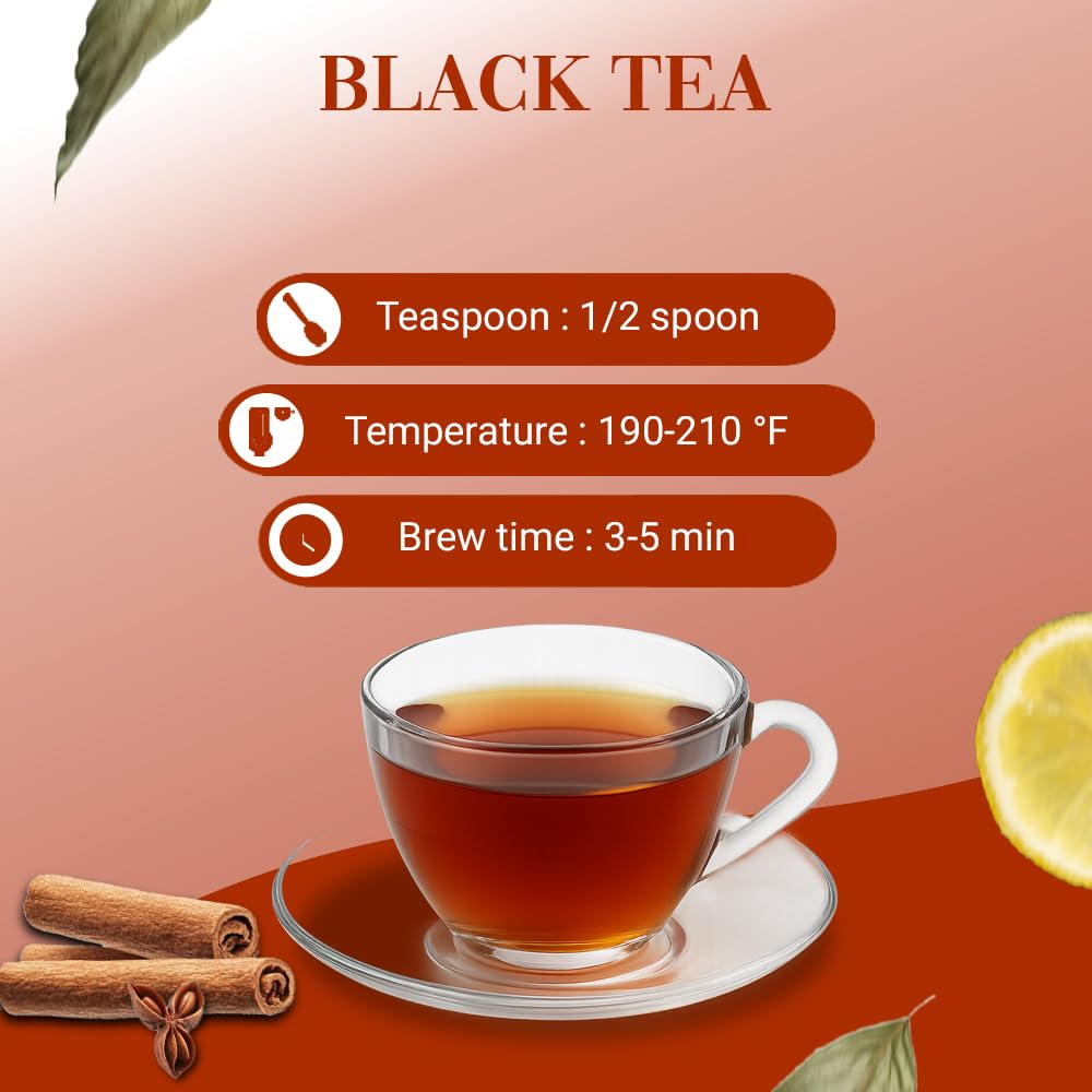 Sanskar Nepal - Black Tea, Single-Origin Black Tea from Nepal, High-Altitude-Grown Loose Leaf Tea, 50 g/1.7 oz Bag Yields 25 Cups