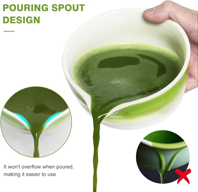 Matcha Whisk Set, Japanese Traditional Bamboo Chasen & Matcha Set with Scoop & Sifter