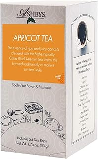 Ashbys Tea Apricot Tea Bags - 25 Count Box