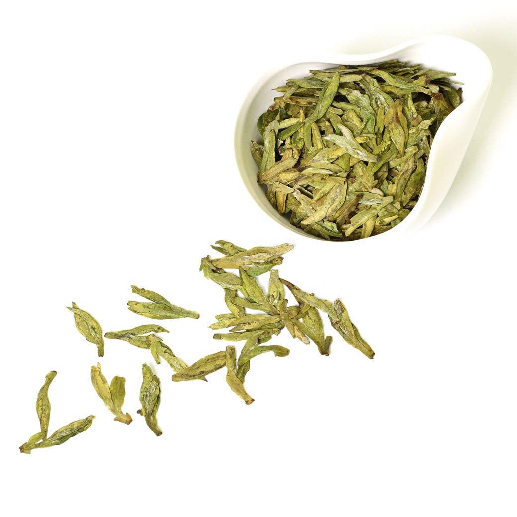 GOARTEA - Dragon Well Longjing Green Tea - 100g / 3.5oz Nonpareil Supreme Grade - West Lake Long Jing Green Tea - Loose Leaf Chinese Spring Xihu Dragonwell