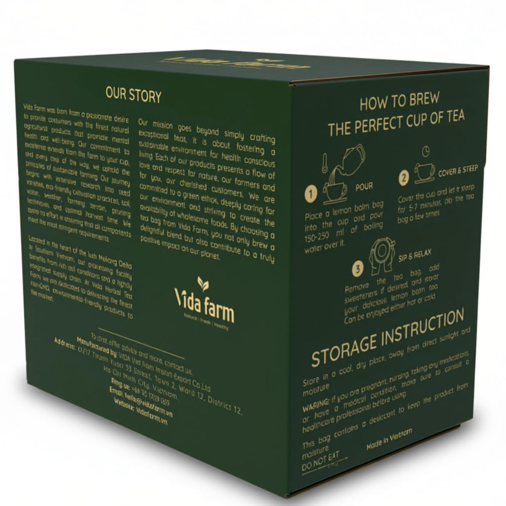 VIDA FARM 125 Lemon Balm Tea Bags