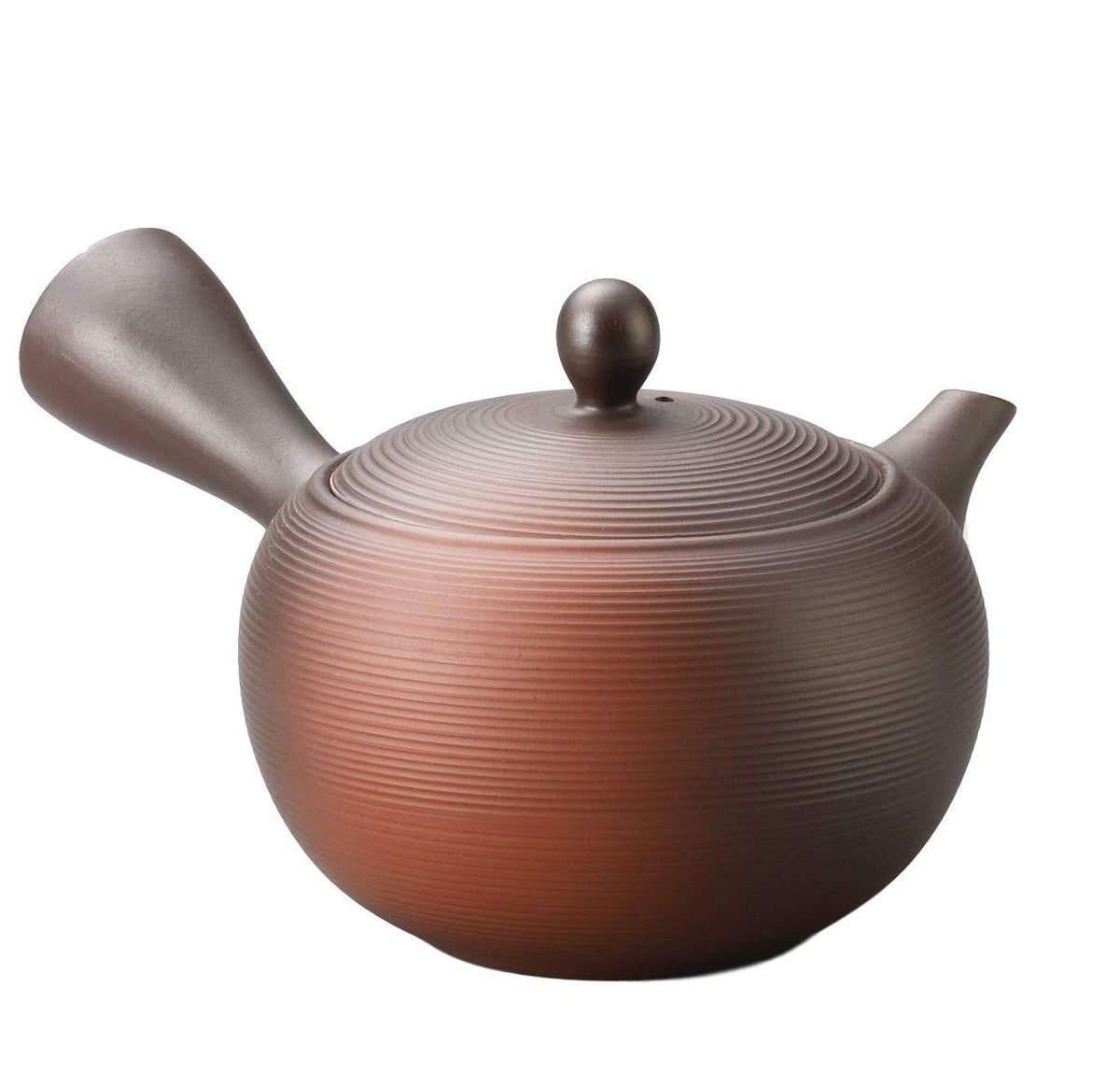 CPWGSM Japanese Teapot Kyusu Tokoname Youhen Clay Teapot 11.8 Fluid Ounces Fusen L161 (1)