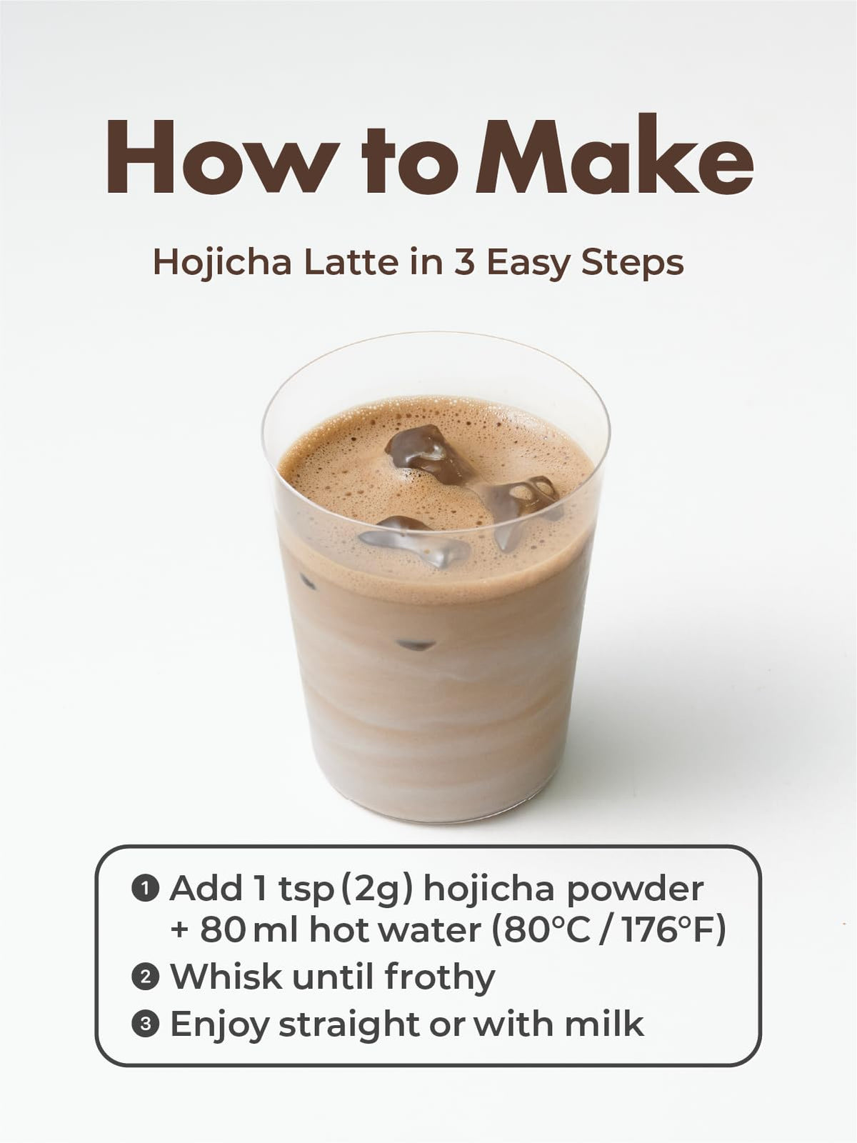 TAGASHIRA CHAHO Hojicha Powder (30g/1.06oz) - Kyoto Uji, Stone Milled, Japanese Roasted Green Tea Latte Powder, Low caffeine