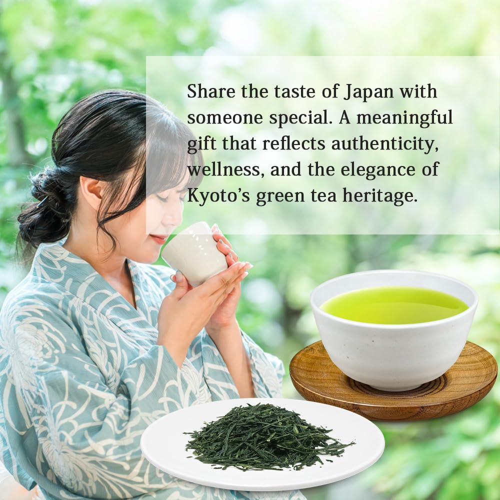 Premium Uji Sencha Green Tea – Authentic Japanese Loose Leaf Tea from Kyoto, 1.41 oz (40g) Tin – Freshly Harvested, Aromatic & Smooth Japanese food