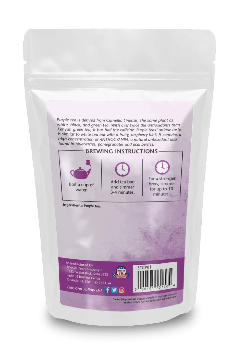 Purple Tea 20 Tea Bags