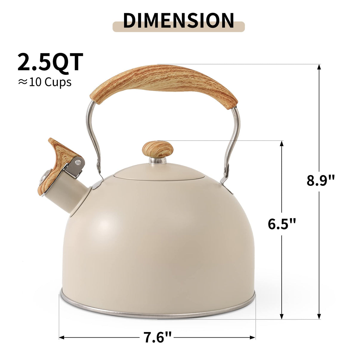 LONFFERY Tea Kettle for Stove Top