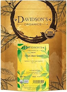 Davidson's Organics, Chun Mee Green, Loose Leaf Tea, 16-Ounce Bag